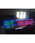  LED Programmable Sign Ultra Bright, with a temperature sensor - 293*9*37 cm